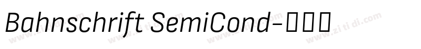 Bahnschrift SemiCond字体转换